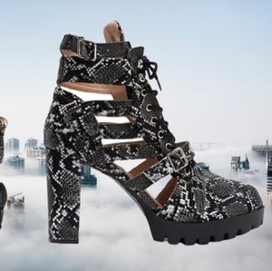 Moving Sale Cutout Sandal Booties NWT